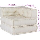  Modularna sofa 2 pcs Krem 140 x 70 x 56 cm Tkanina | Eponuda.ba