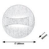 Rabalux neville zidna lampa, brušeni aluminijum, LED 6W M53RVDM | ePonuda.com