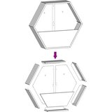  Zidne sadilice 2 kom boja hrđe od čelika COR-TEN 30x10x25 cm | shoptok.hr
