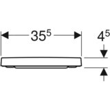 Geberit WC deska Selnova Square (501.556.01.1) | Shoptok.si