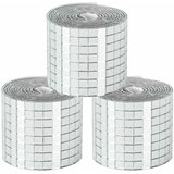  Mozaična ogledalo pločica 3 pcs Srebrno 100 x 4 cm Stakl | Eponuda.ba