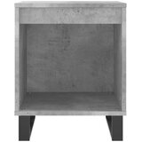  Noćni ormarići 2 kom boja betona 40x35x50 cm konstruirano drvo | shoptok.hr