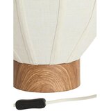 Light & Living Kremno bela kovinska namizna svetilka s tekstilnim senčilom (višina 36 cm) Kyzo – | Shoptok.si