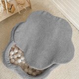 MeowBaby Siv bazen z žogicami iz rebrastega žameta ø 90 cm višina 30 cm – | Shoptok.si