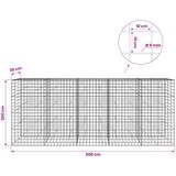  Gabion s žicom debljine 5 mm i mrežom 10x10 cm 500x30x200 cm | shoptok.hr