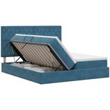  Krevet s od storage s pohranom Tamno plava 200 x 200 cm Baršun | shoptok.hr