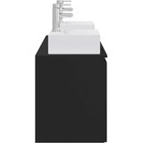  Set ormarića za kupaonicu 3 kom. Crna 49,5 x 41 x 62,5 cm | shoptok.hr