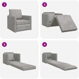  Krevet na razvlačenje Svijetlo siva 74 x 77 x 81 cm Baršun | shoptok.hr