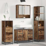  Set namještaja za kupaonicu 4 kom. Staro drvo 80 x 33 x 60 cm | shoptok.hr