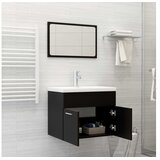  Set kupaonskog namještaja od iverice crni | shoptok.hr