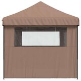 Šator za svadbe - šator za zabave Smeđa 292 x 580 x 315 cm Oxford tkanina - Smeđa s dvije bočne zidove Da | shoptok.hr