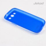 Jekod silikonski ovitek Samsung Galaxy S3 i9300 TPU/T prozorno moder z okvirjem + Zaščitna folija Cene