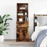 vidaXL Noćni ormarić boja hrasta 39x35x125 cm od konstruiranog drva | shoptok.hr