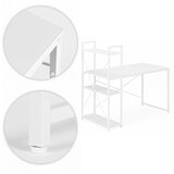 ModernHome uredski stol 120 × 60 cm s policom i 3 police – bijeli | shoptok.hr