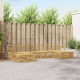  Setovi sofa 6 pcs Bijela Čvrsto drvo akacije | shoptok.hr