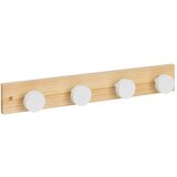 Casa Selección Bijela/u prirodnoj boji zidna vješalica od masivnog bora 40 cm Anillos – | shoptok.hr