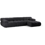 Micadoni Antracitno siva kutna garnitura od bouclé tkanine (s desnim kutom) Bellis – Home | shoptok.hr