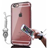 Cadorabo CASE, združljiv z Apple v prozornem Rosă Gold - zaščitni pokrov iz fleksibilnega silikona TPU s pasom, (20588823) Cene