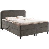 MID.YOU POSTELJA Z VZMETNICO 180 cm x 200 cm , les, tekstil siva | Shoptok.si