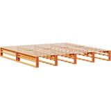 Krevet s regalom za knjige bez madraca 200x200 cm masivno drvo | shoptok.hr