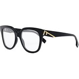 Fendi First Black Square Eyeglasses ONE SIZE (54) Črna/Kristalna | Shoptok.si