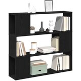  Polica za knjige Crni hrast 100x24x94 cm od konstruiranog drva | shoptok.hr