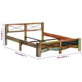  Okvir kreveta od masivnog obnovljenog drva 160 x 200 cm | Eponuda.com