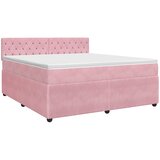  Boxspring krevet s madracem Ružičasta 180 x 200 cm Baršun | shoptok.hr