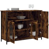  Komoda boja dimljenog hrasta 100 x 35 x 75 cm konstruirano drvo | Eponuda.ba