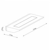 Solea 50 ZIDNA LAMPA 12W 3000K DRVO | ePonuda.com