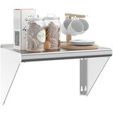  Zidna polica 50x30x31 cm srebrna od nehrđajućeg čelika | Eponuda.com