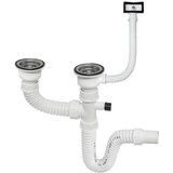 Metalac dvodijelni sifon sa preljevom T03018, Ø60 | shoptok.hr