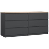 Tvilum Temno siva komoda 154x76x50 cm Naia – Cene