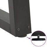  Noge jedilne mize V-oblika 2 kosa Antracit 40x(30-31,3)cm Jeklo | Shoptok.si