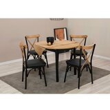 HANAH HOME trpezarijski sto i stolice oliver oak black cene