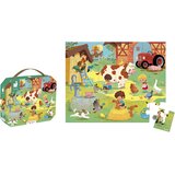 Janod otroška sestavljanka a day at the farm 24 kosov | Shoptok.si