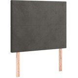 Box spring krevet s madracem tamnosivi 90x190 cm baršunasti | shoptok.hr