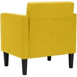 SOFA fotelja s naslonima za ruke žuta 53 cm baršunasta | Shoptok.si