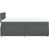 vidaXL Krevet s oprugama i madracem tamnosivi 120 x 200 cm od tkanine | shoptok.hr