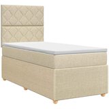  Boxspring krevet s madracem Krem 80 x 200 cm Tkanina | shoptok.hr