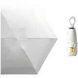 INF Kompakten zložljiv dežnik z obročastim ročajem White, (22136128) | Shoptok.si
