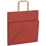  Papirnate vrećice 250 kom s ručkama crvene 26x17x25 cm | shoptok.hr