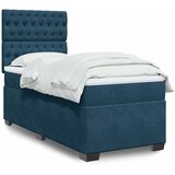  Box spring krevet s madracem plavi 90x200 cm bar&amp;scaron;unasti Slike