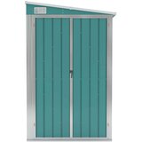  Zidno vrtno spremište zeleno 118 x 382 x 178 cm pocinčani čelik | shoptok.hr