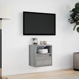  Zidni TV ormarić s LED svjetlima siva boja hrasta 41x31x45 cm | shoptok.hr