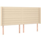  Uzglavlje krem 163 x 16 x 118/128 cm od tkanine | shoptok.hr
