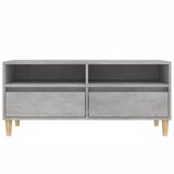 TV ormarić boja betona 100x34,5x44,5 cm od konstruiranog drva | shoptok.hr