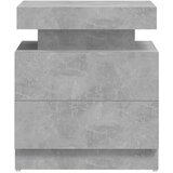 vidaXL Nočna omarica betonsko siva 45x35x52 cm iverna plošča | Shoptok.si