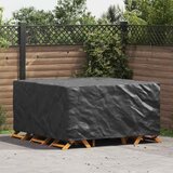 vidaXL Prevleka za zunanje pohištvo Črna 180 x 190 x 85 cm 600D | Shoptok.si