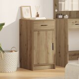 vidaXL Stranski stol Artisan Oreh 40x41x75 cm Inženirski les, (22040444) | Shoptok.si